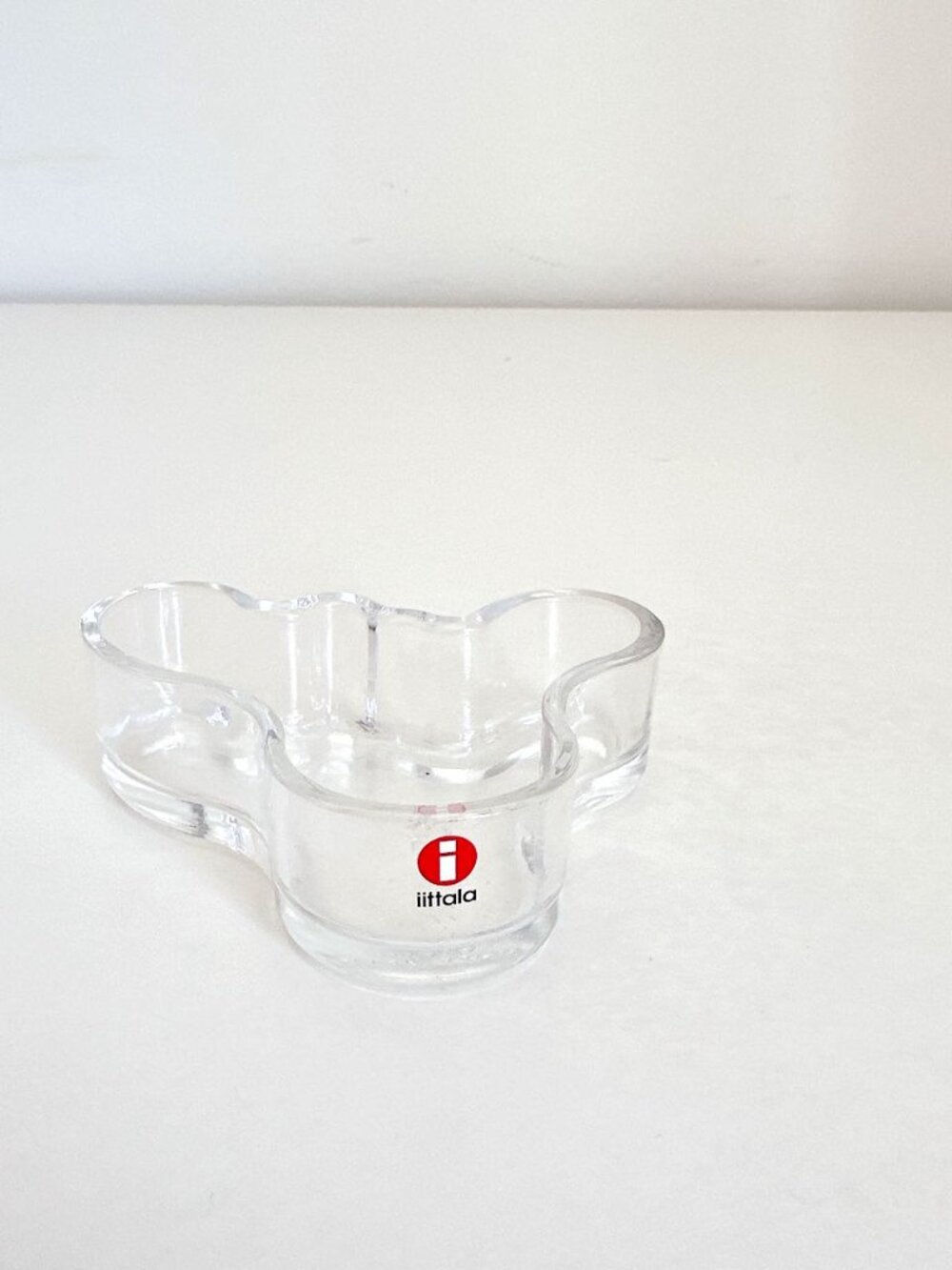 VINTAGE ALVAR AALTO IITTALA CLEAR GLASS SAVOY BOWL (small) - Picture 2 of 10